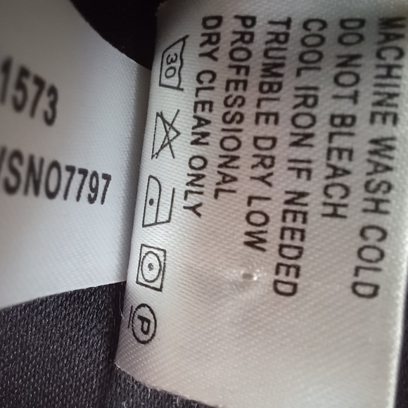 CALVIN KLEIN BLACK COWL NECK BUTTON COAT SIZE SMALL - Picture 7 of 15